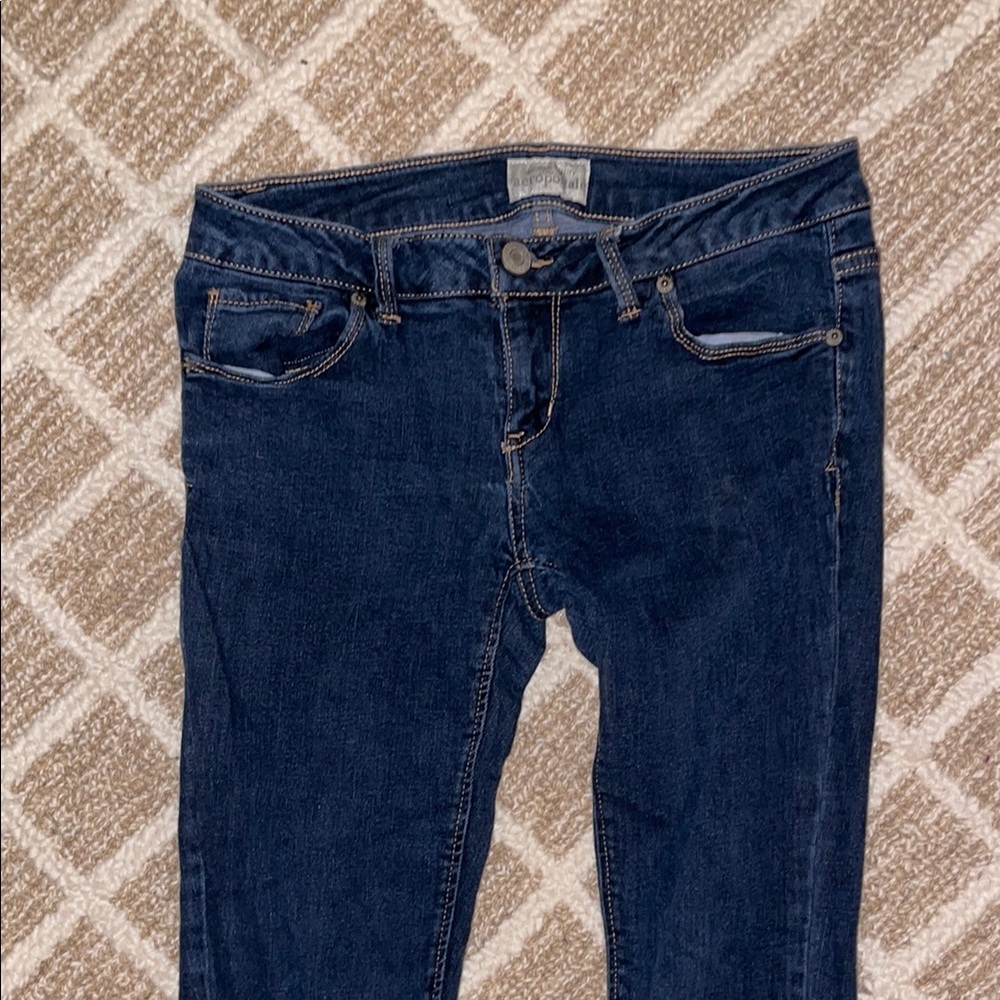 Dark Blue Women's Skinny Jeans - Picture 2 of 6